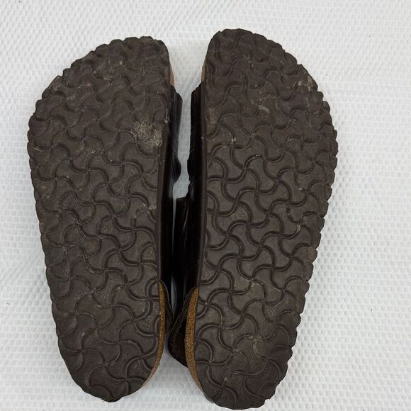 Birkenstock Milano Brown Leather Sandals with Buckles Size 11 - Picture 8 of 11